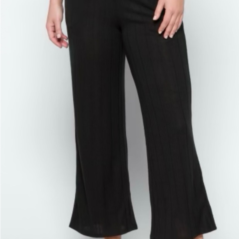 Bobeau Black Wide Leg Pants